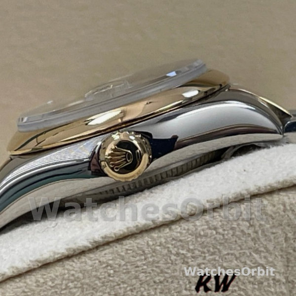 Replica Rolex Datejust-179163 da donna, 26 mm, quadrante champagne a cerchi concentrici, lunetta bombata, Lady Champagne