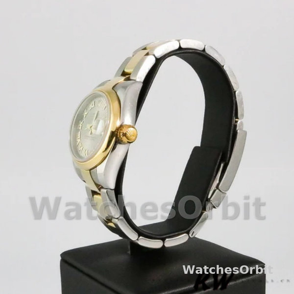 Replique Rolex Datejust-179163 pour femme, 26mm, cadran gris soleil, lunette bombée, Lady Grey