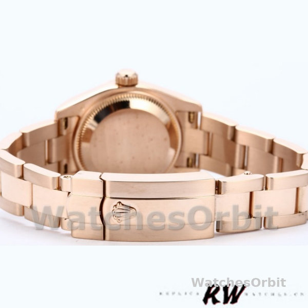 Womens Rolex Datejust-179165, 26mm, Everose Gold Pink Roman Dial, Lady Pink Replica Image