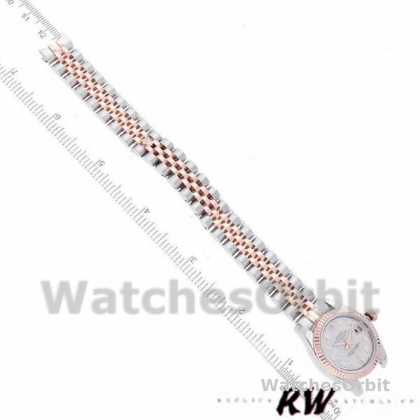 Replique Rolex Datejust-179171, 26mm, cadran diamant météorite, lunette cannelée, Lady Meteorite pour femme
