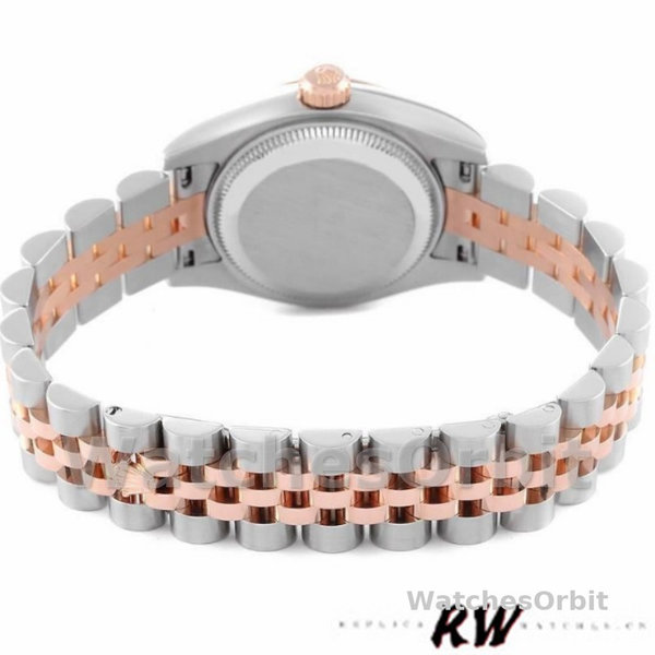 Replique Rolex Datejust-179171, 26mm, cadran diamant météorite, lunette cannelée, Lady Meteorite pour femme