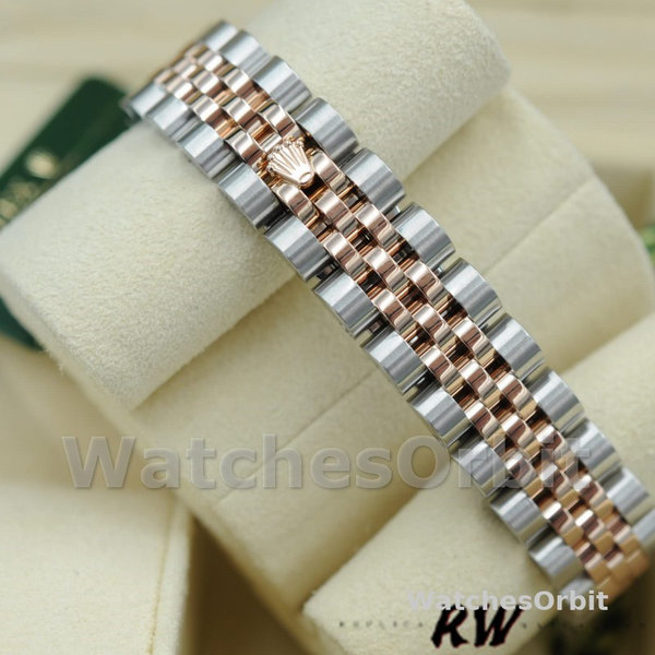 Replique Rolex Datejust-179171, 26mm, cadran diamant rose, lunette cannelée, Lady Pink, pour femme