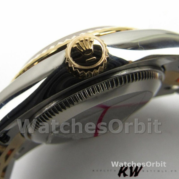 Replica Rolex Datejust-179173 da donna, 26 mm, quadrante grigio con diamanti, lunetta scanalata, Lady Gray