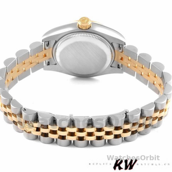 Replica Rolex Datejust 179173 Jubilee Black Diamond Dial Fluted Bezel 26MM Lady Replica Uhr Exklusive Damen Replica Uhr kaufen