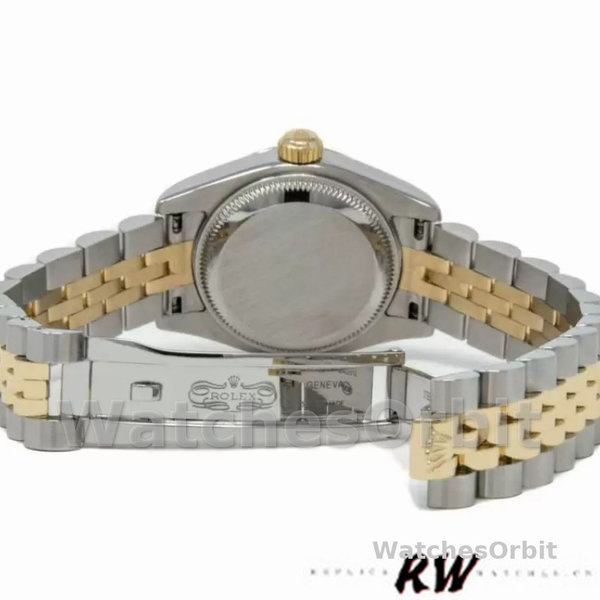 Replica Rolex Datejust-179173 da donna, 26 mm, quadrante Jubilee Crystal Grey e Champagne, Lady Grey