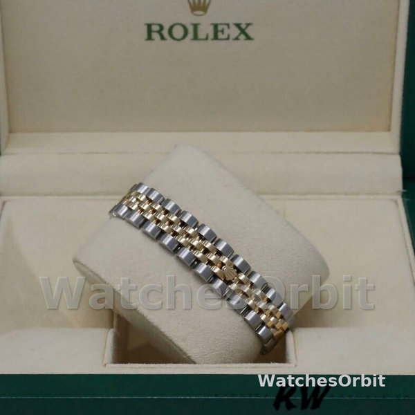 Replica Rolex Datejust-179173 da donna, 26 mm, quadrante argentato, lunetta scanalata, Lady Silver