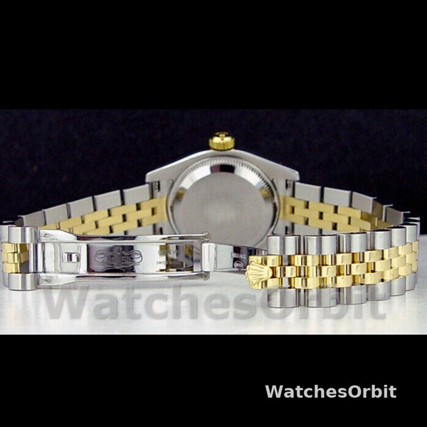 Replica Rolex Datejust-179173 da donna, 26 mm, quadrante argento con diamanti, lunetta scanalata, Lady Silver