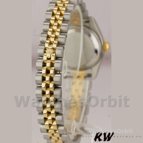 Replica Rolex Datejust-179173 da donna, 26 mm, quadrante argento con diamanti, lunetta scanalata, Lady Silver