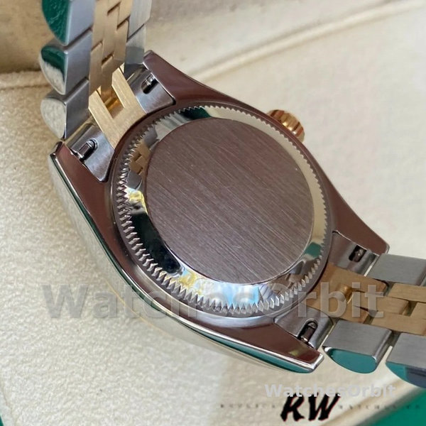 Replica Rolex Datejust-179173 da donna, 26 mm, quadrante argentato con numeri romani, Lady Silver