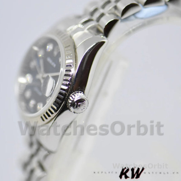 Replique Rolex Datejust-179174, 26mm, Jubilee Blue Diamond Dial, Fluted Bezel, Lady Blue, pour femme