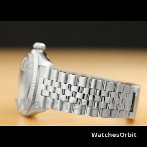 Replique Rolex Datejust-179174, 26mm, cadran diamant gris rhodium, lunette cannelée, Lady Grey, pour femme