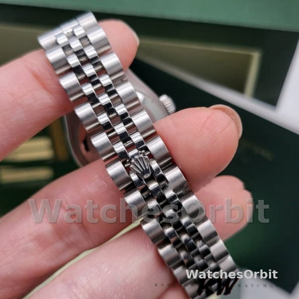 Replique Rolex Datejust-179174 pour femme, 26 mm, cadran romain noir Sunbeam, lunette cannelée, Lady Black