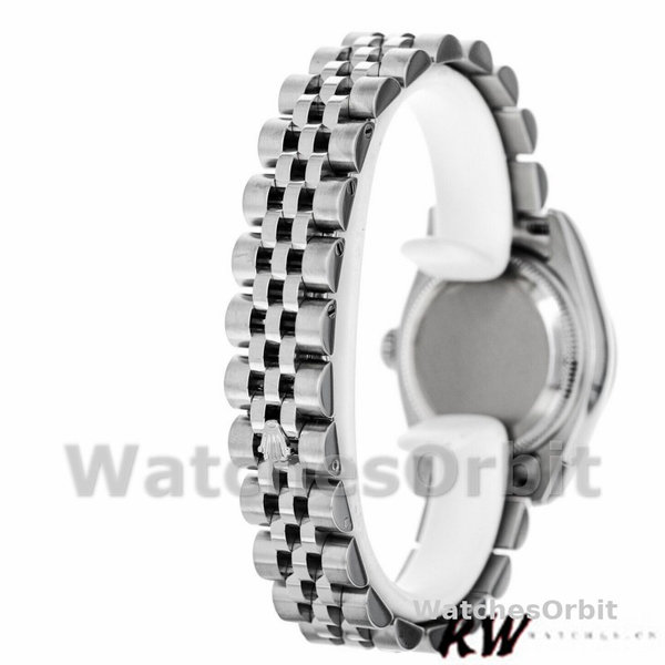 Replique Rolex Datejust-179174 pour femme, 26mm, cadran index blanc, lunette cannelée, Lady White