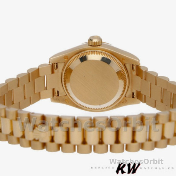 Replica Dames Rolex Datejust-179178, 26mm, Geelgoud, Champagne wijzerplaat, Lady Champagne