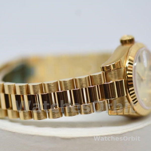 Replica Dames Rolex Datejust-179178, 26mm, Geelgoud, Champagne wijzerplaat, Lady Champagne