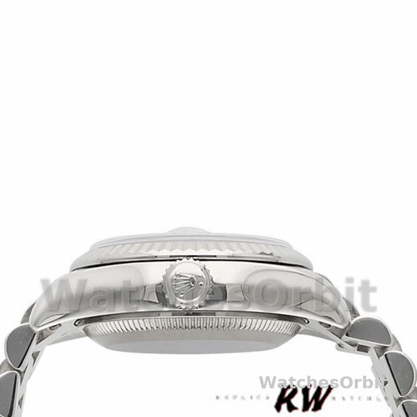 Replique Rolex Datejust-179179, 26mm, nacre, cadran diamant, lunette cannelée, Lady MOP pour femme