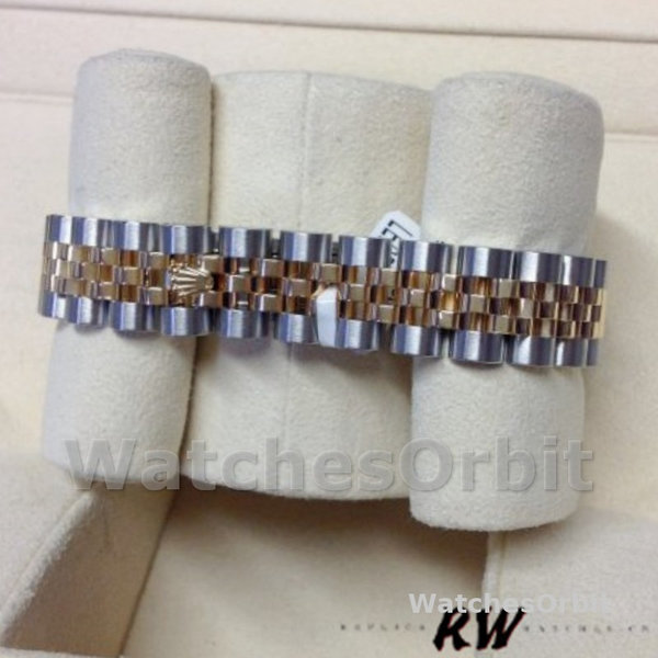 Replica Dames Rolex Datejust-179383, 26mm, Jubileum Kristal Grijs & Champagne Wijzerplaat, Lady Champagne