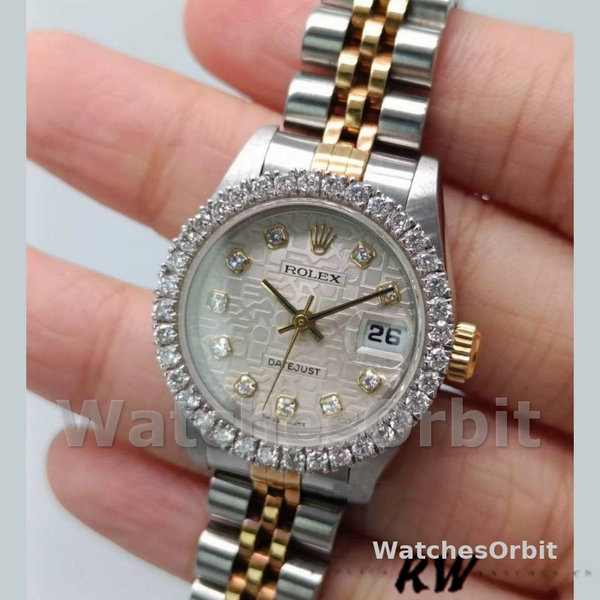 Replica Dames Rolex Datejust-179383, 26mm, Zilveren Jubileum wijzerplaat, Lady Silver