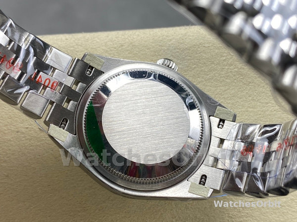 Unisexs Rolex Day Date 36-128235 0039, 18K Everose Gold, Diamond‑Paved Dial, Fluted Bezel, President Diamond & Rose Gold Replica Watch Image