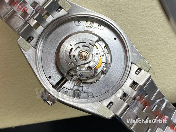 Unisexs Rolex Day Date 36-128235 0039, 18K Everose Gold, Diamond‑Paved Dial, Fluted Bezel, President Diamond & Rose Gold Replica Watch Image