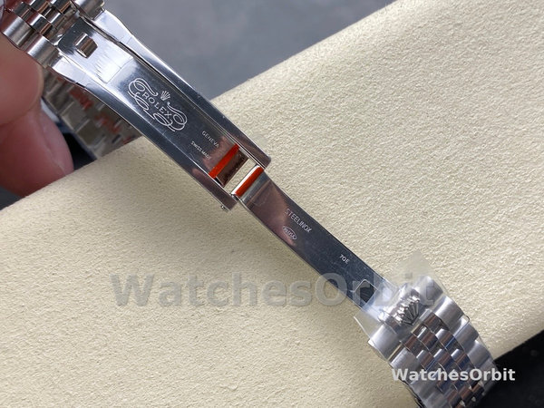 Unisexs Rolex Day Date 36-128235 0039, 18K Everose Gold, Diamond‑Paved Dial, Fluted Bezel, President Diamond & Rose Gold Replica Watch Image
