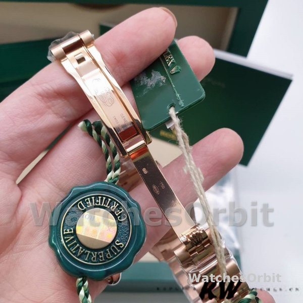 Replica Rolex Datejust-279165 donna, 28 mm, quadrante marrone cioccolato, lunetta con diamanti, Lady Chocolate Brown
