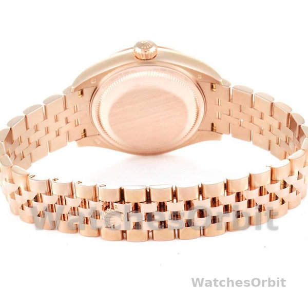 Replica Rolex Datejust-279165 da donna, 28 mm, quadrante marrone cioccolato, lunetta bombata, Lady Chocolate Brown