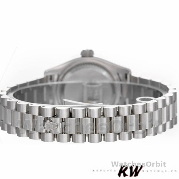 Replica Rolex Datejust-279166 da donna, 28 mm, quadrante rosa con numeri romani, lunetta bombata, Lady Pink