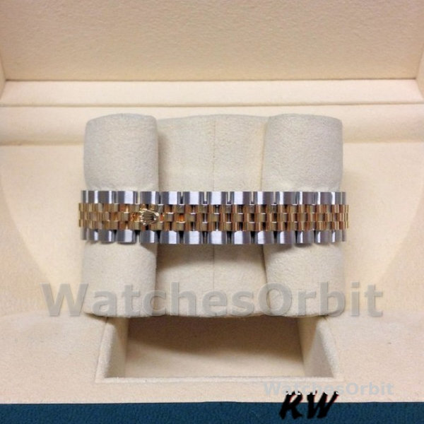 Replique Rolex Datejust-279173, 28mm, cadran diamant champagne, lunette cannelée, Lady Champagne pour femme