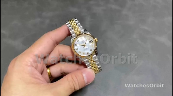 Replica Rolex Datejust 279173 Mother Of Pearl Diamond Dial Fluted Bezel 28mm Lady Replica Uhr