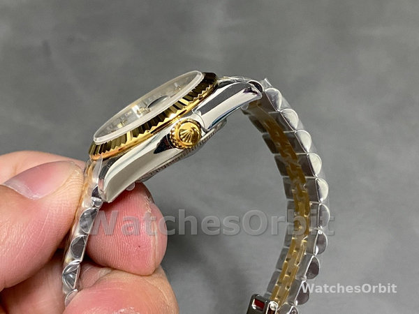 Rolex Datejust 279173 Mother Of Pearl Diamond Dial Fluted Bezel 28mm Damen Replica Watch
