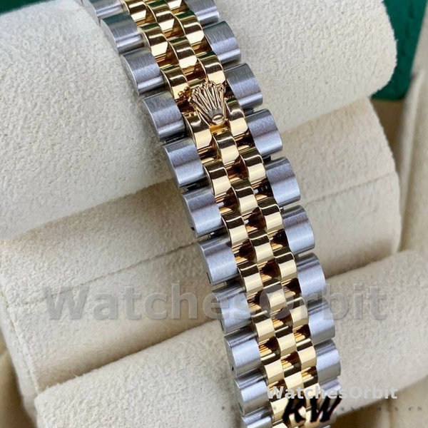 Replique Rolex Datejust-279173, 28mm, cadran argenté à diamants, lunette cannelée, Lady Silver pour femme