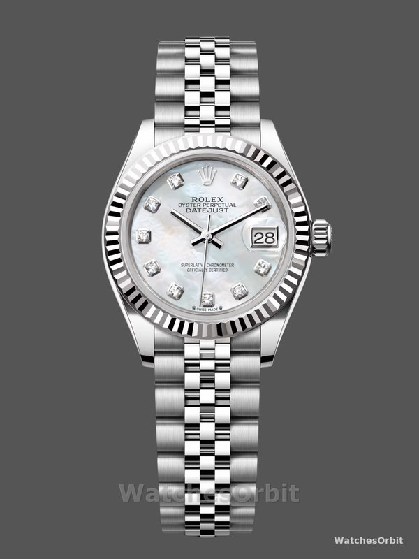 Rolex Datejust 279174 Stainless Steel Mother Of Pearl Diamond Dial 28mm Damen Replica Watch