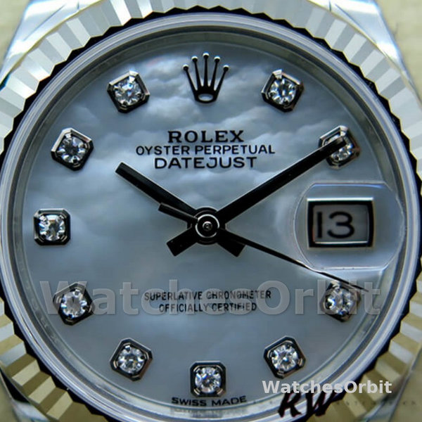Rolex Datejust 279174 Stainless Steel Mother Of Pearl Diamond Dial 28mm Damen Replica Watch