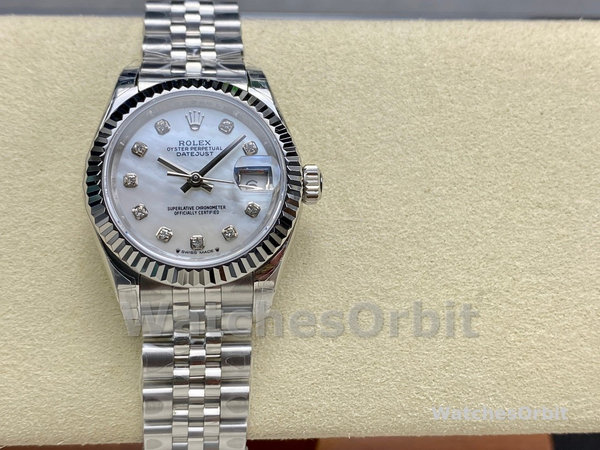 Rolex Datejust 279174 Stainless Steel Mother Of Pearl Diamond Dial 28mm Damen Replica Watch