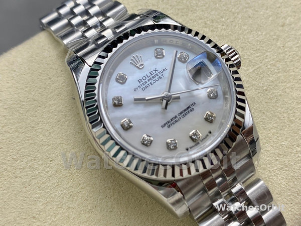 Rolex Datejust 279174 Stainless Steel Mother Of Pearl Diamond Dial 28mm Damen Replica Watch