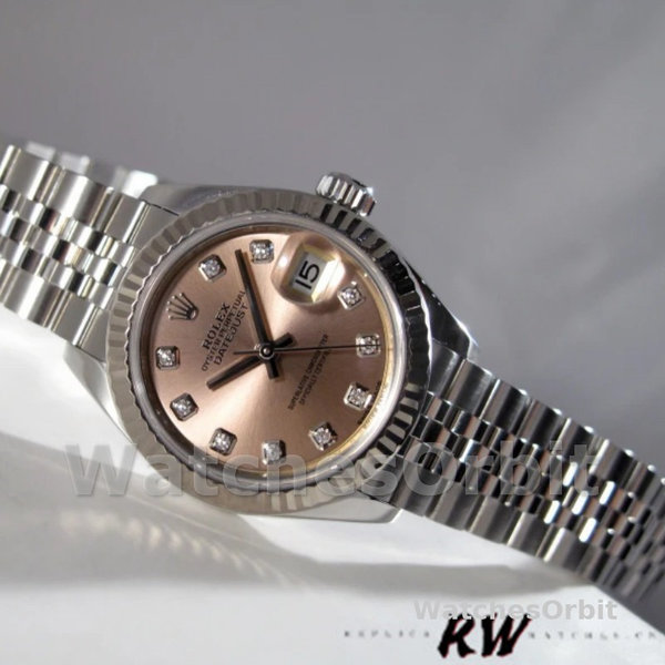 Rolex Datejust 279174 Stainless Steel Pink Diamond Dial 28mm Damen Replica Watch