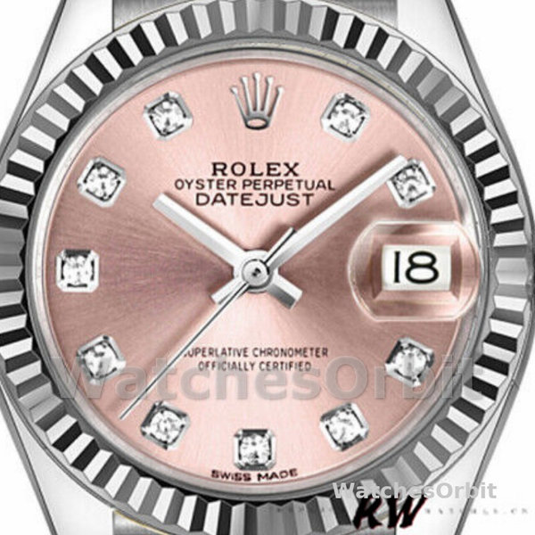 Rolex Datejust 279174 Stainless Steel Pink Diamond Dial 28mm Damen Replica Watch