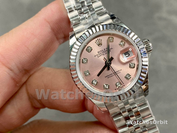 Rolex Datejust 279174 Stainless Steel Pink Diamond Dial 28mm Damen Replica Watch