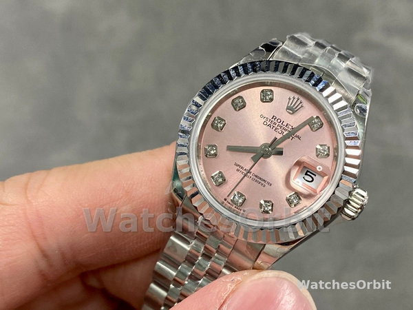 Rolex Datejust 279174 Stainless Steel Pink Diamond Dial 28mm Damen Replica Watch