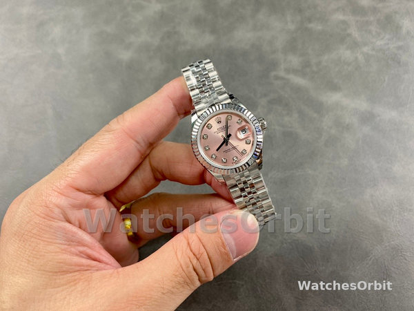 Rolex Datejust 279174 Stainless Steel Pink Diamond Dial 28mm Damen Replica Watch