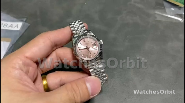 Replica Rolex Datejust 279174 Edelstahl Pink Index Zifferblatt 28mm Lady Replica Uhr