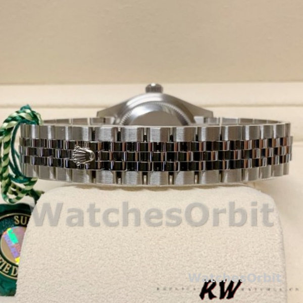 Replique Rolex Datejust-279174 pour femme, 28 mm, acier inoxydable, cadran romain rose, Lady Pink