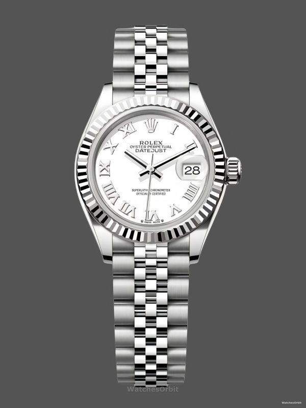 Rolex Datejust 279174 Stainless Steel Silver Roman Numeral Dial 28mm Damen Replica Watch