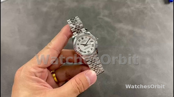 Replica Rolex Datejust 279174 Edelstahl Silber Römische Ziffern Zifferblatt 28mm Lady Replica Uhr