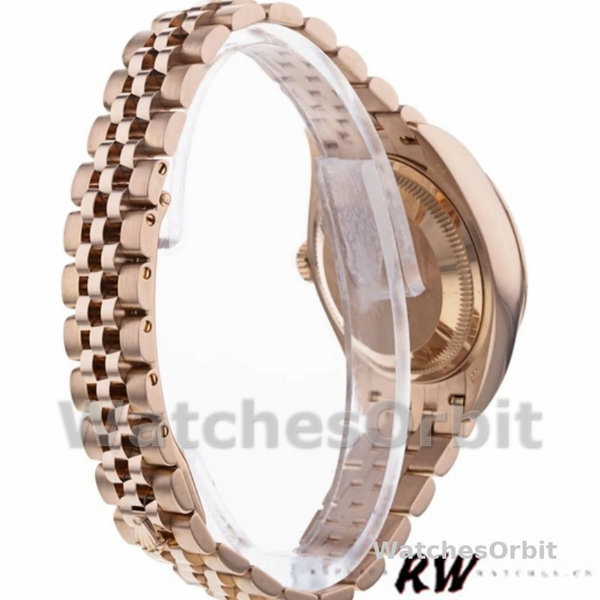 Womens Rolex Datejust 279175-28mm, Rose Gold, Diamond Pave Dial, Lady Diamond Pave Replica Watch Image