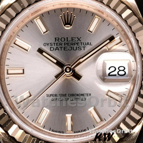 Replica Dames Rolex Datejust-279175, 28mm, Sundust, Index Dial, Fluted Bezel, Lady Sundust