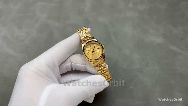 Women's Rolex Datejust-279178, 28mm, Champagne Diamond Dial, Fluted Bezel, Lady Champagne