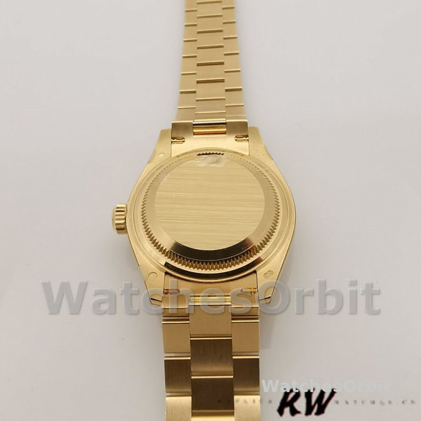 Womens Rolex Datejust 279178-28mm, Champagne Dial, Fluted Bezel, Lady Champagne Replica Watch Image