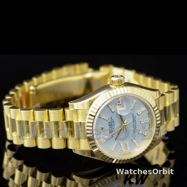 Replica Dames Rolex Datejust 279178-28mm, Cornflower Blue Dial, Fluted Bezel, Lady Cornflower Blue